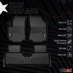 GMC Terrain Floor Mats - Front + Rear - Omac - Texan - 2018-2024
